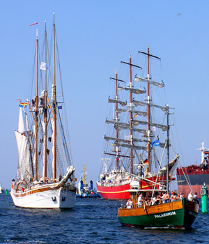 Hanse Sail in Rostock - one of the largest maritime festival in Germany.